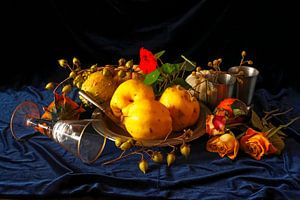 Malerisches Stillleben mit Früchten