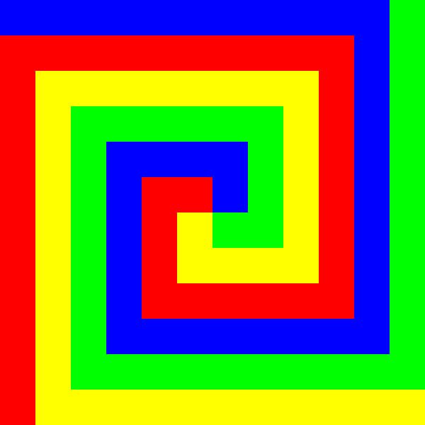 Color-Permutation-Spiral | S=06 | P #01 | RBGY von Gerhard Haberern
