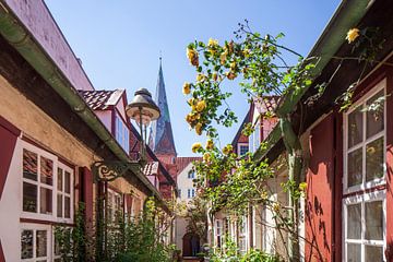 Von-Höveln-Gang, oude binnenstad, Lübeck, Sleeswijk-Holstein