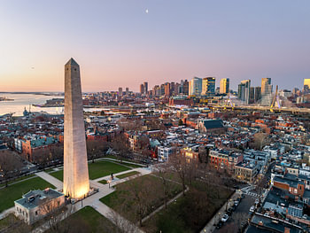 The Bunker Hill Monument in Boston