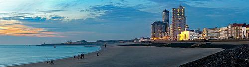 Panorama Strand Vlissingen van Anton de Zeeuw