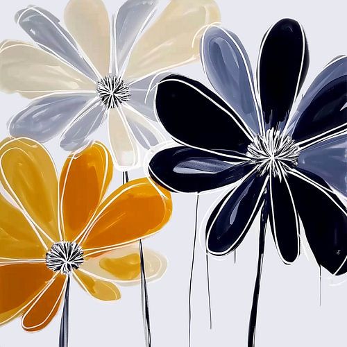 La nature abstraite dans des teintes modernes