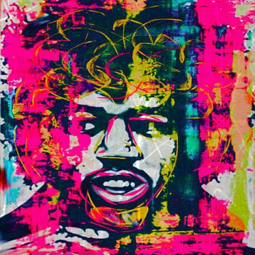 Jimi Hendrix Pop Art 0920016 van Felix von Altersheim