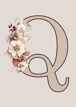 Bohemian initial: Q - Mix & Match von Design by Pien