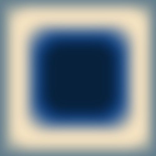 Motif abstrait rétro des années 70 avec dégradé dans des tons indigo et bleu-gris discrets