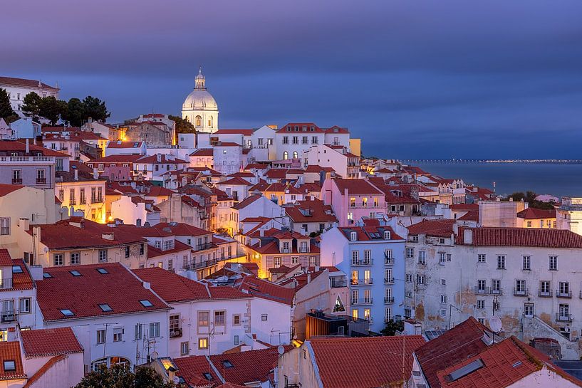 Evening in Lisbon, Portugal (2) by Adelheid Smitt