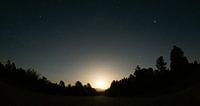 Moon and stars