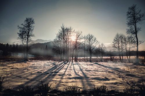 Le lac Gerold dans le brouillard sur Franz Nagler