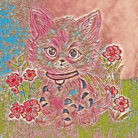 Kitten ( tekening ) van Jose Lok