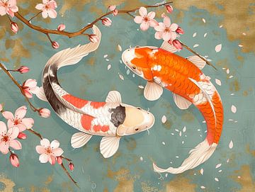 Japanese Koi carp by PixelPrestige