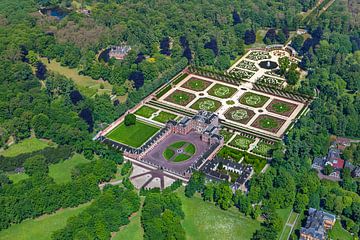 Luftaufnahme des Palastes Het Loo bei Apeldoorn von Frans Lemmens