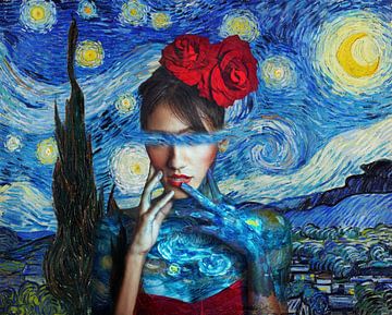 Sternennacht - Vincent van Gogh was hast du getan! von Art for you