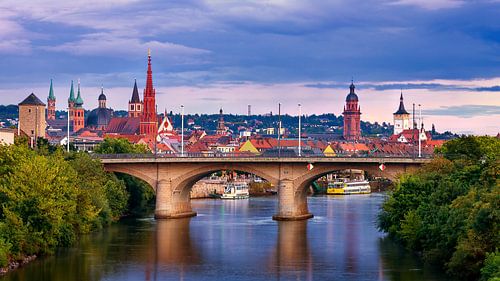 The towers of Würzburg, Germany