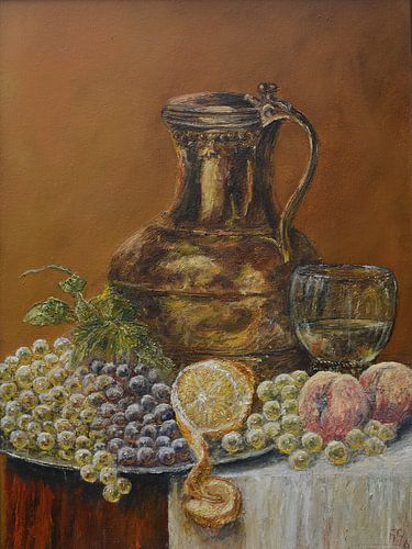 Eine warme Erntezeitlandschaft mit satten Goldtönen 