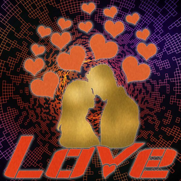 Heart Love of the Golden Couple by ADLER & Co / Caj Kessler