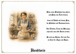 Pastry Chef – Guild portrait with a poem by Marcus Achberger