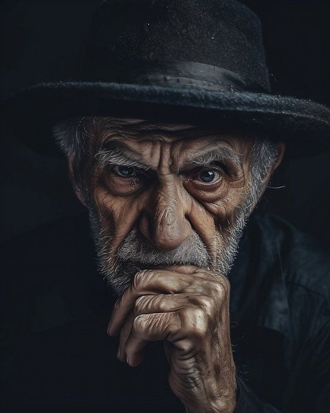 Geheimnis eines Portraits von fernlichtsicht