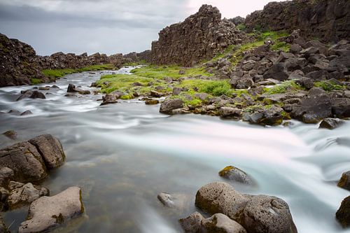 Oxararfoss waterval Iceland  von Menno Schaefer