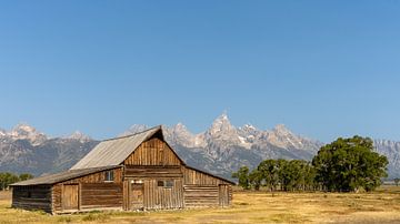 Grand Teton National Park, USA, T.A. Moulton Barn op Mormon Row van Jeroen van Deel