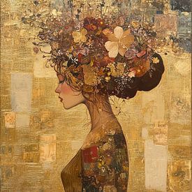 Blumen Frau von Kunst Laune