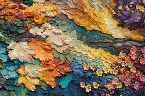 schilderachtige abstracte herfst