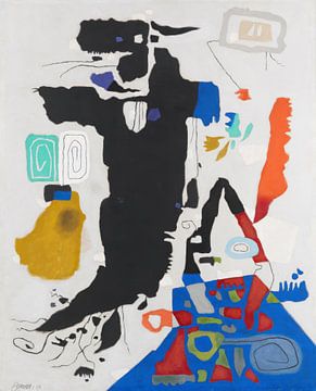 Willi Baumeister - Homoncule ascendant (1953) sur Peter Balan