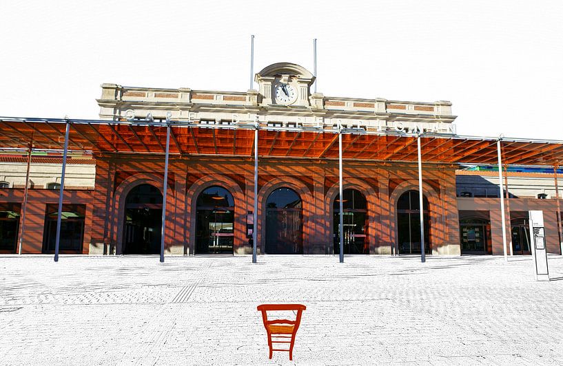 The railway station of Perpignan by Stefan Havadi-Nagy