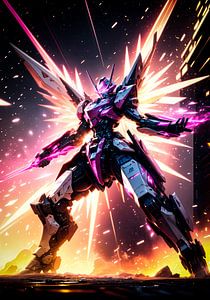 Robot rose Mecha Anime Style