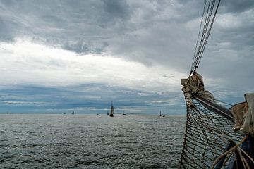 Sailing over the Wadden Sea 1 by Gijs de Kruijf