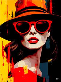 Woman in red