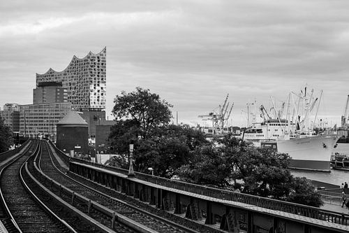 Hamburg Landing stages Elbe Philharmonic Hall