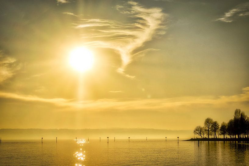 Coucher de soleil à Immenstaad par Dieter Walther