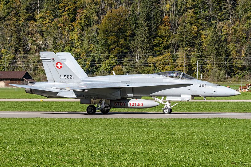 Boeing F/A-18C Hornet of the Swiss Air Force. by Jaap van den Berg
