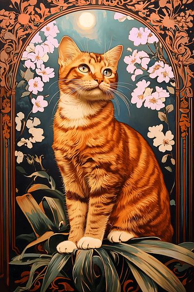 Chat au clair de lune par PrintiSky