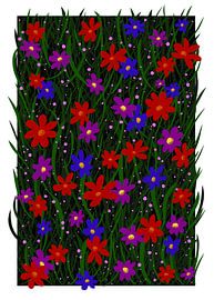 Verspielte Blumenwiese von Liv ter Riet