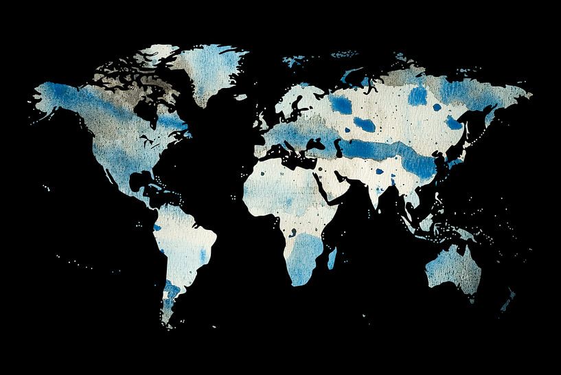 world map by Poster Art Shop