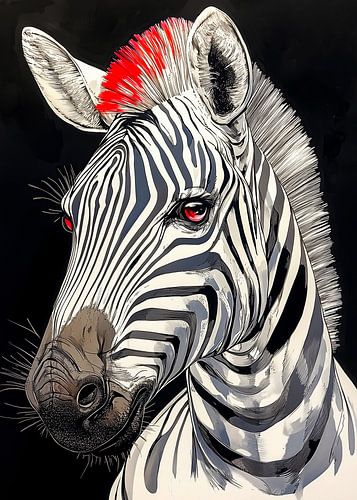 Zebra dierenkunst