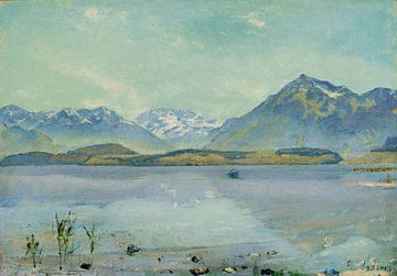 Ferdinand Hodler - Thunersee met Bluemlisalp en Niesen van Timeless Artworks