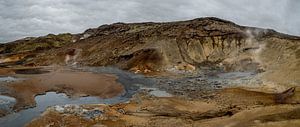 Geothermal area of Krýsuvík, Iceland van Hans Kool