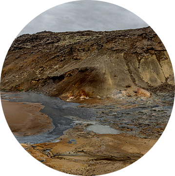 Geothermal area of Krýsuvík, Iceland van Hans Kool