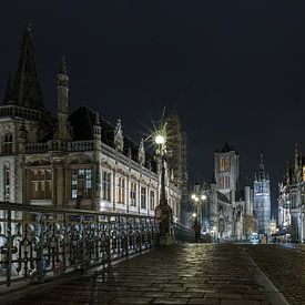 St. Michael's Bridge in Ghent by MS Fotografie | Marc van der Stelt