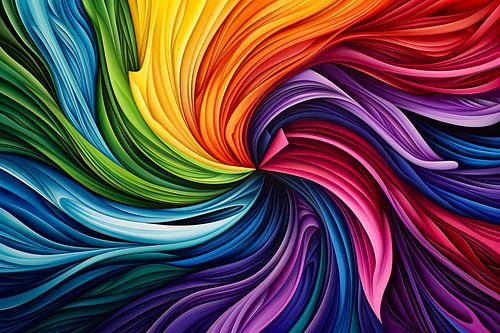 digitaal abstract schilderij