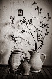 Still life with vases by Marian Roest
