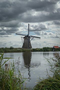 Holländische Windmühle auf dem Kinderdijk von Mart Houtman