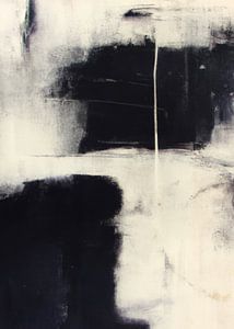 Abstrakt in Schwarz und Weiß "Wabi sabi"