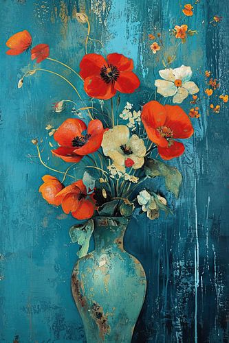 Lebendige Mohnblumen