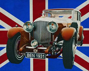 Bentley 1931 vor dem Union Jack