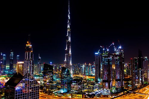Burj Khalifa Dubaï la nuit