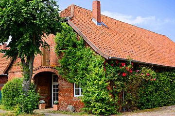 Pittoresk bakstenen huis in Ahlden van Gisela Scheffbuch