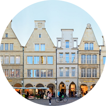 Münster Prinzipalmarkt Panorama van Panorama Streetline